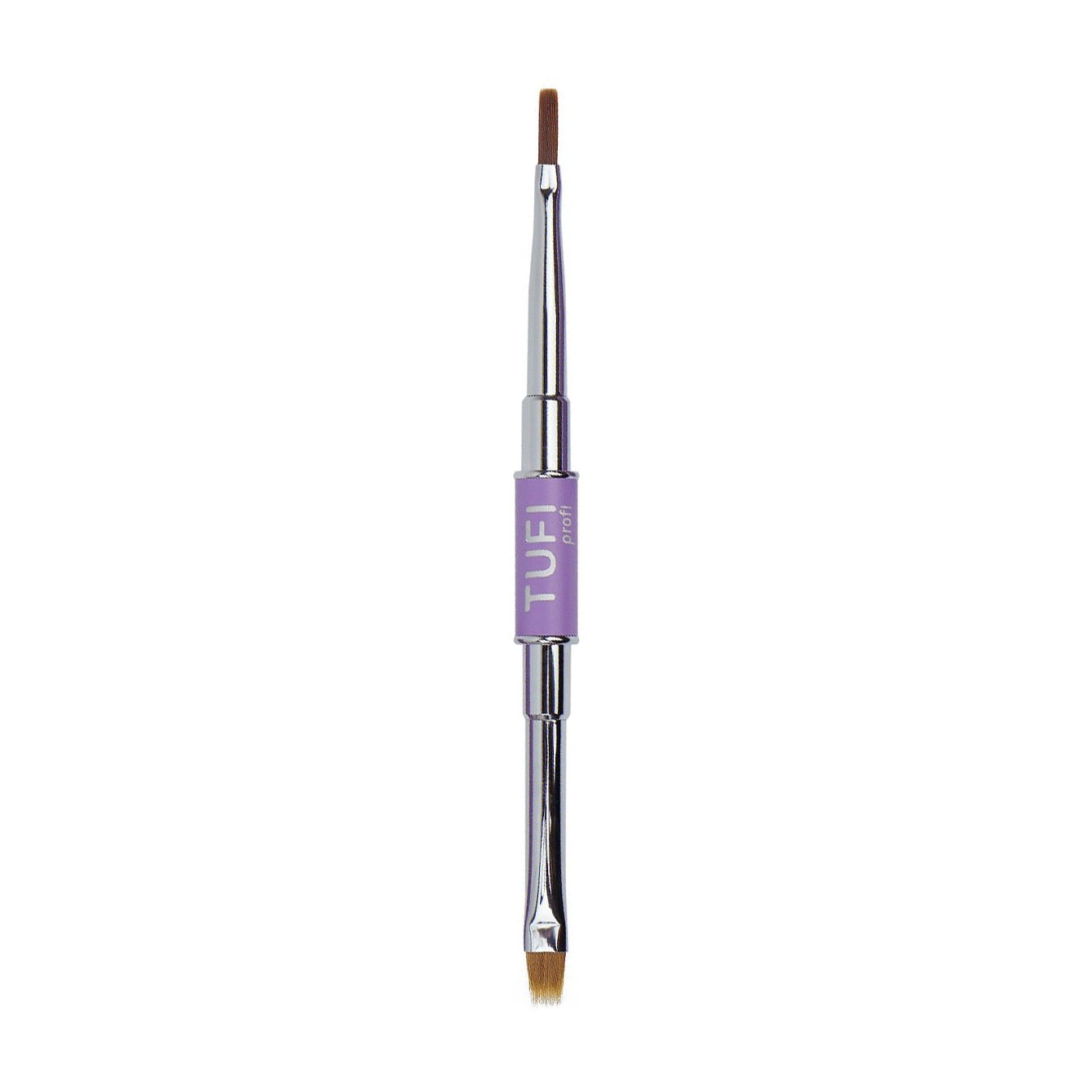 Двосторонній пензлик для дизайну нігтів Tufi Profi Double-Ended Manicure Brush омбре/широкі смуги (0327448)